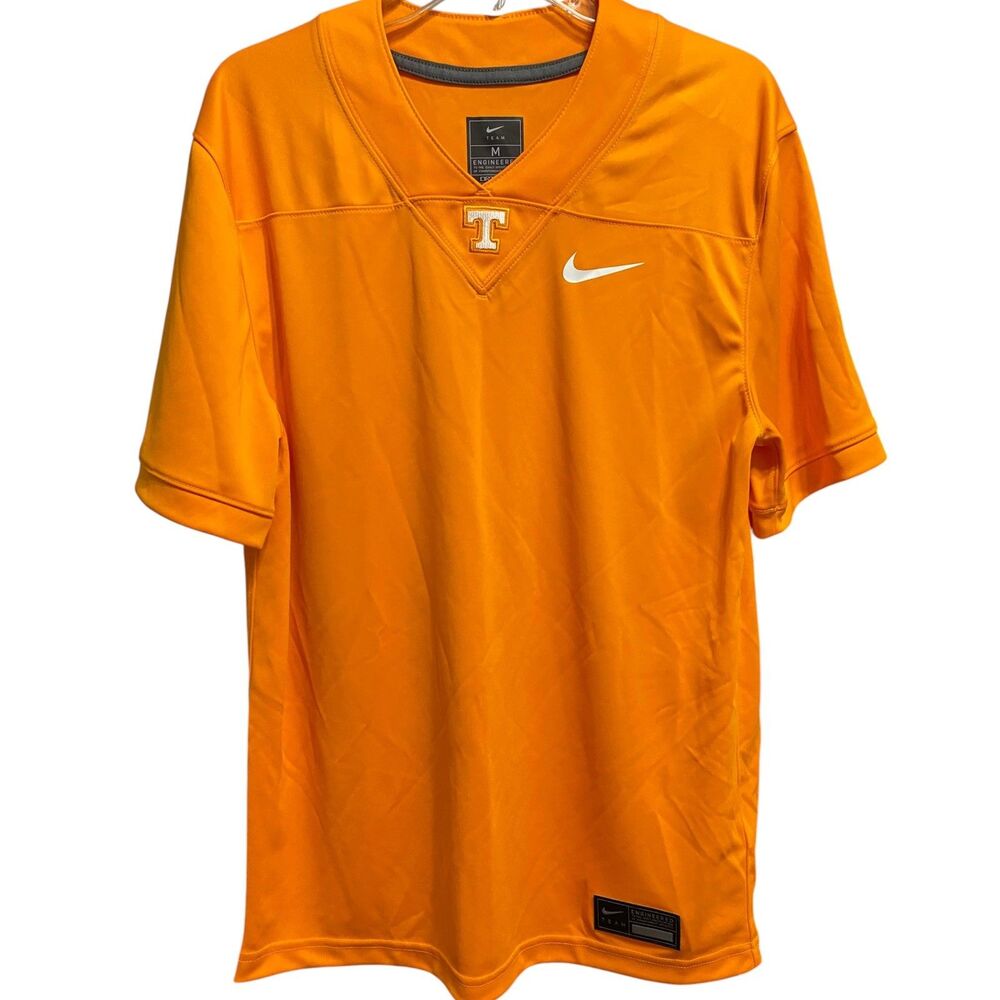 Nike Team Tennessee Volunteers Orange V-Neck Athletic Jersey Mens Medium M